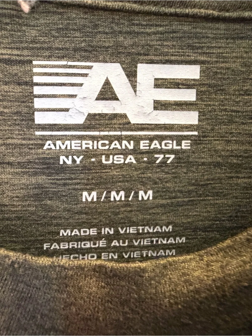 American Eagle Active Flex Graphic Performance Tee | Mens Medium